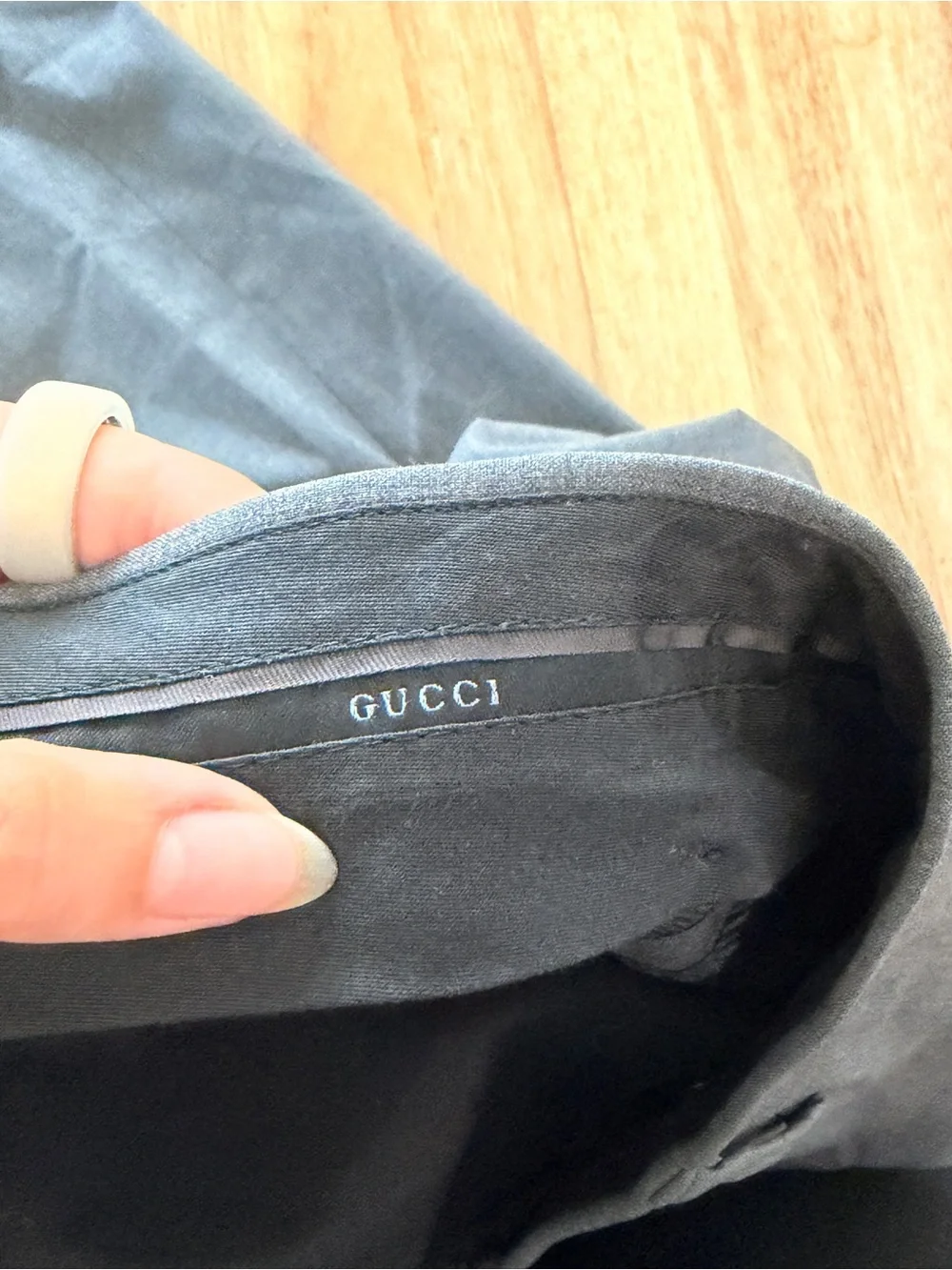Gucci Men's Charcoal Gray Two-Piece Suit